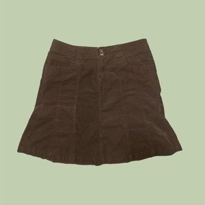 🌥Smart Set low rise corduroy midi brown skirt